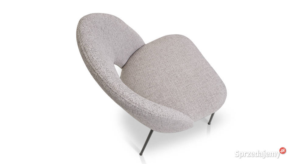 Krzesło tapicerowane Alari szare na czarnych Katowice