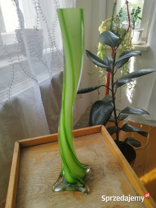 Wazon szkło PRL Porcelana i szkło Wrocław