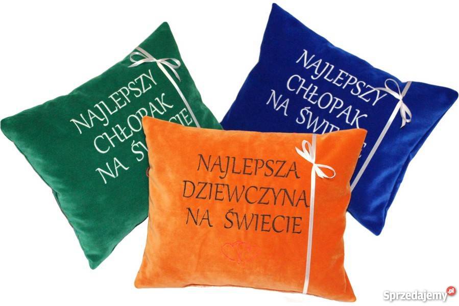 Prezent na Dzień Chłopaka FACETA Poduszka odcienie zieleni