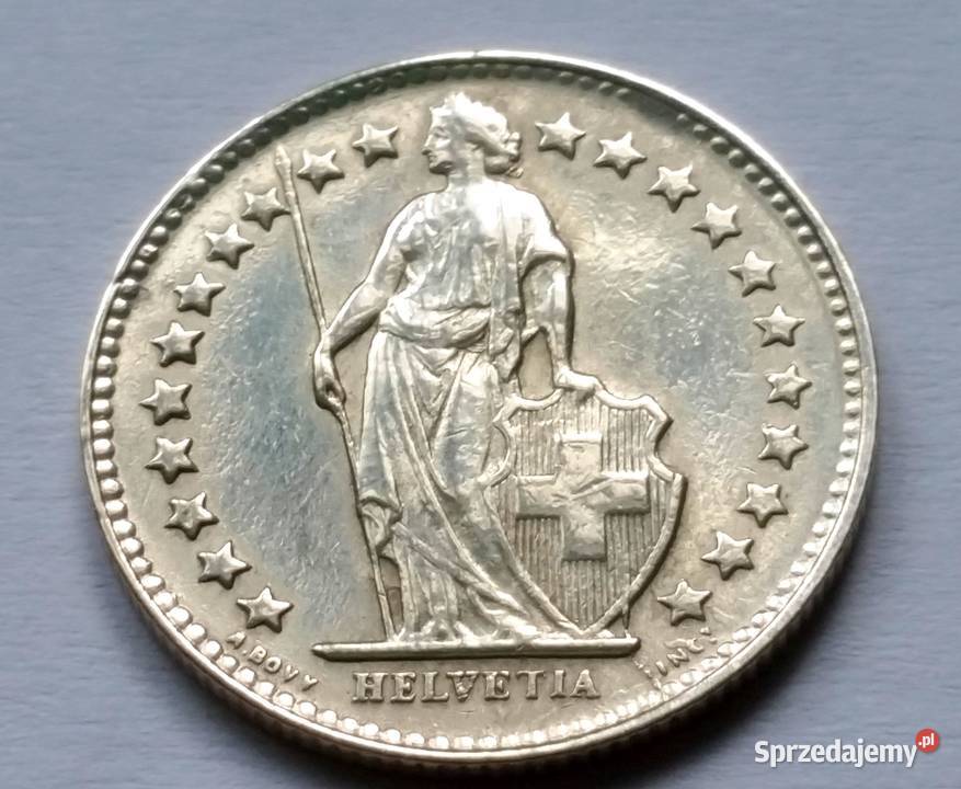 12 FRANK 1941 Szwajcaria SREBRO rzadki nakład 20