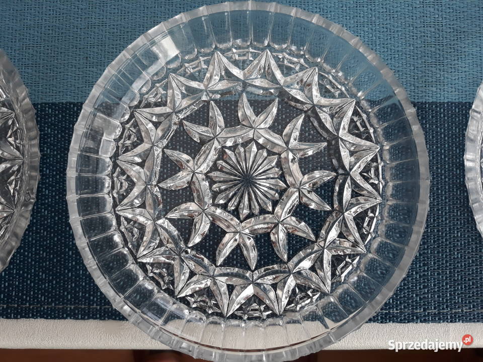 Talerzyki kryształowe 6 Aleksandrów Łódzki