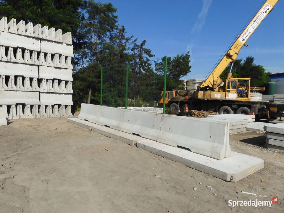 Bariery betonowe dwustronne 4m Dąbrowa Górnicza