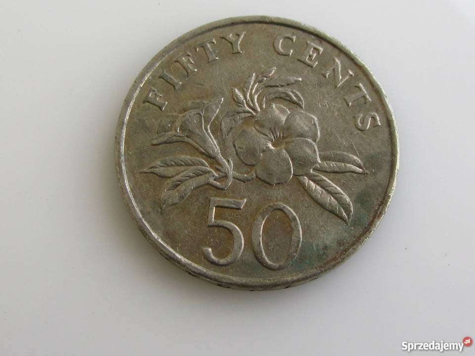 Moneta  50 centów 1995 ( Singapur )