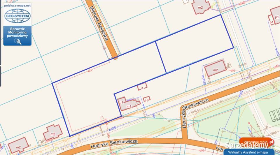 Sprzedam dwie działki w centrum Koła o pow 4406 186zł/m2 Koło