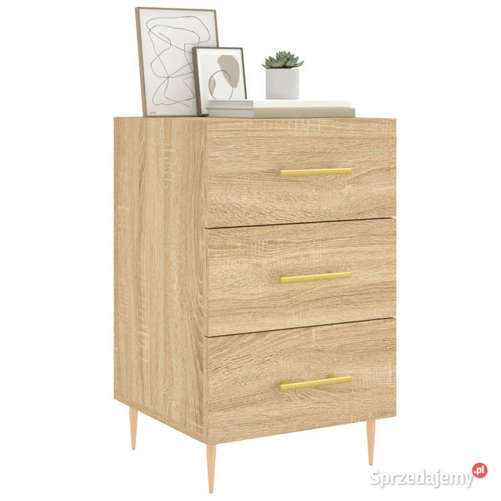 Szafka nocna dąb sonoma 40x40x66 materiał Warszawa