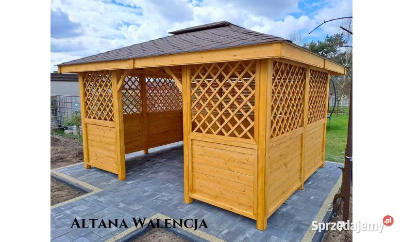 Altana drewniana Walencja Altanka ogrodowa wielkopolskie Poznań sprzedam