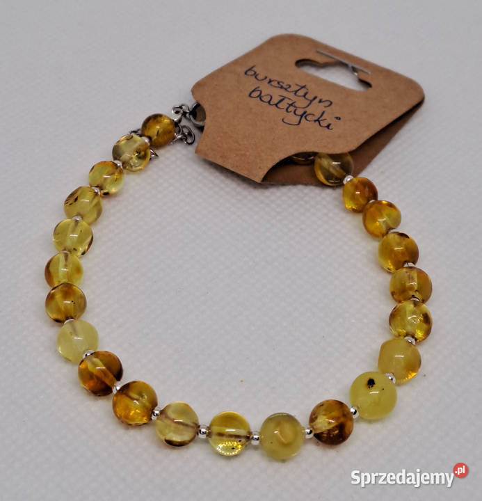 Bransoletka z bursztynu bursztyn bałtycki kulka Bransoletki Warszawa