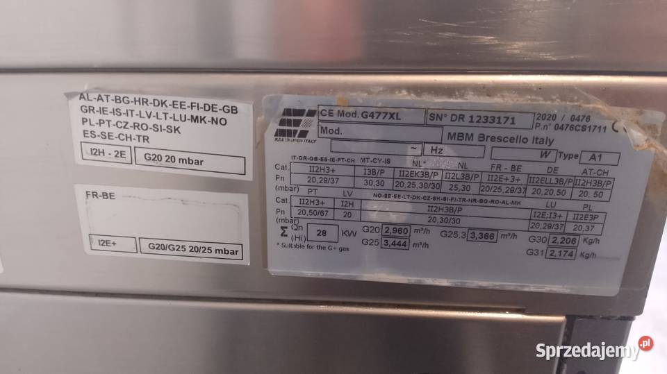 KUCHNIA GAZOWA 4PALNIKOWA NASTAWNA 40 KW MBM Wrocław