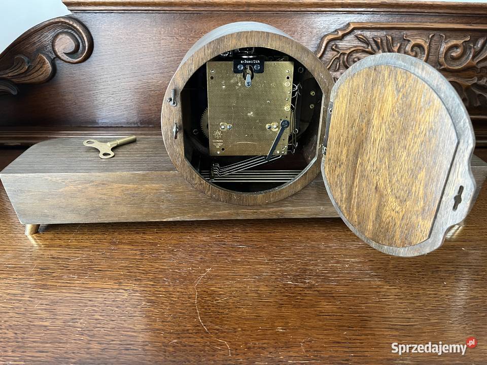 Zegar kominkowy Junghans oryginał lata 60te XX w Mrągowo