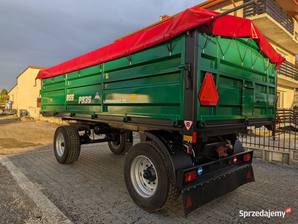Przyczepa 9t 12t DMC Wywrotka na 1 siłownik BSS Kalinowice