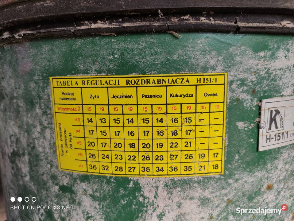 Śrutownik Rozdrabniacz Agromet H1511 nieuszkodzony Żychlin