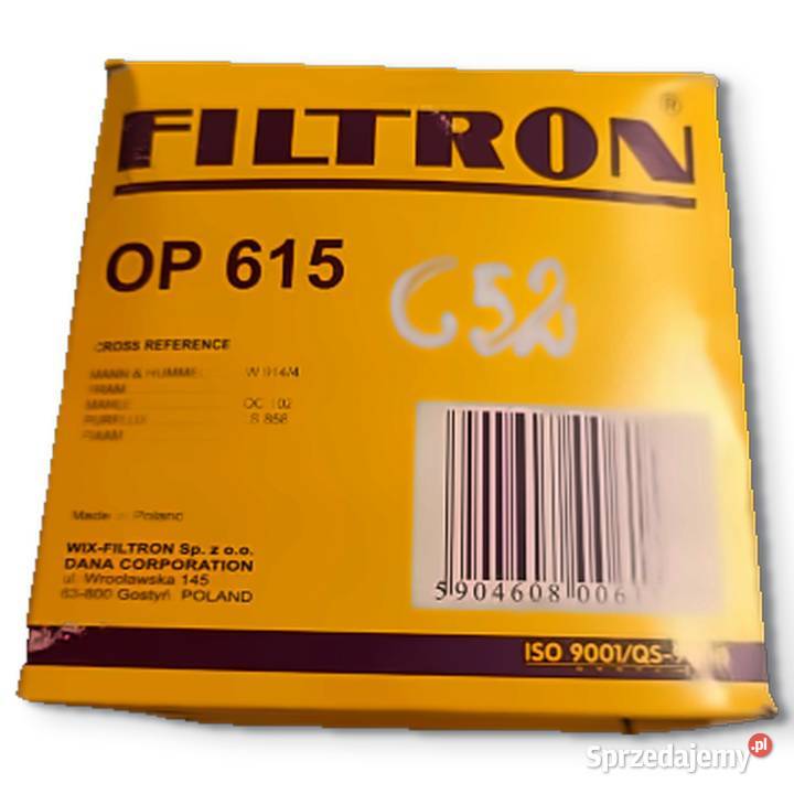 FILTR OLEJU Filtron OP 615 OP615 Opel Monza Oleju