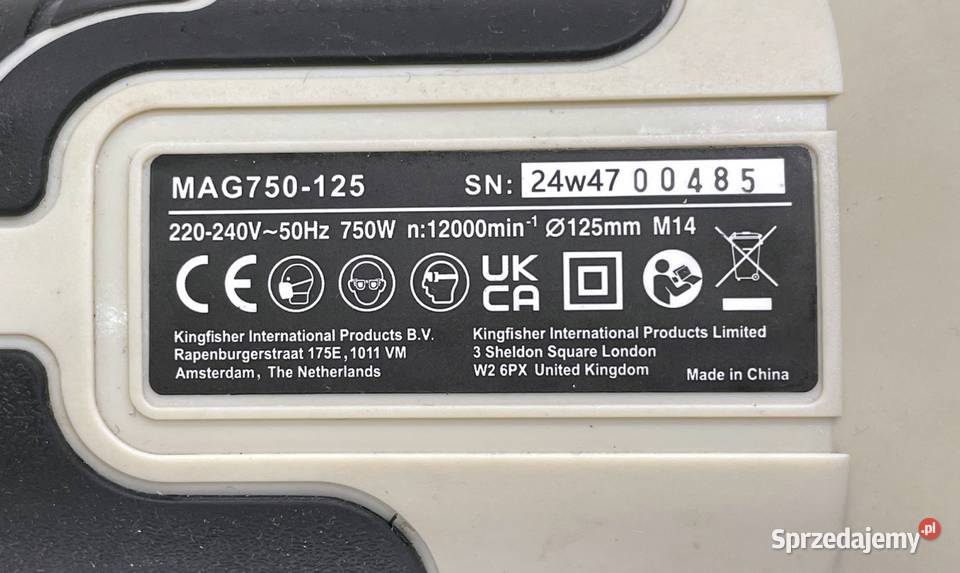 Szlifierka kątowa MacAllister 125 mm 750 W Kraków sprzedam