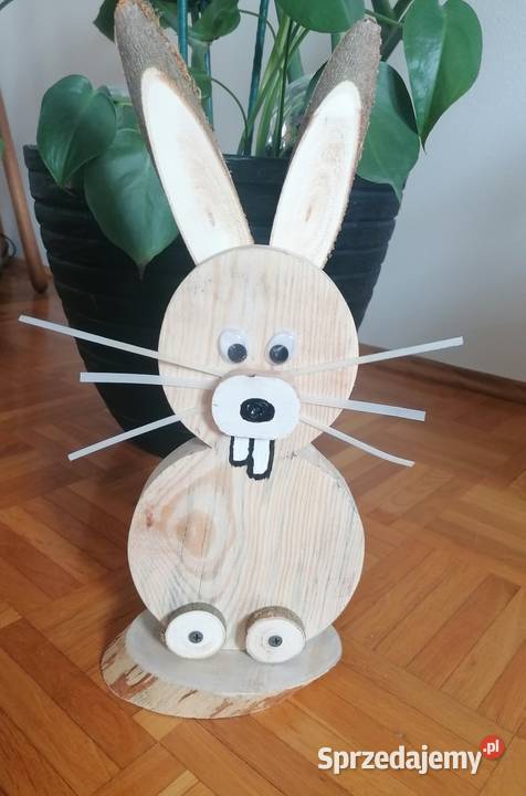 Drewniany Zając Ozdoba Wielkanoc Żabiniec sprzedam