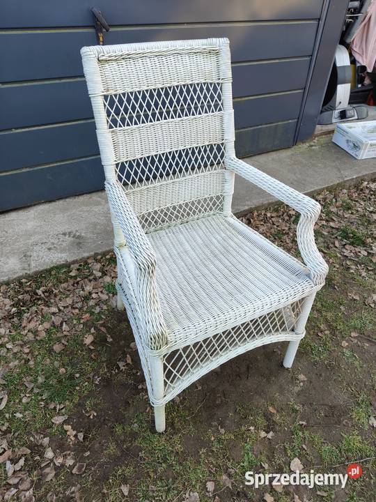 Vintage Krzesło ogrodowe z podłokietnikami z Aleksandrów Łódzki
