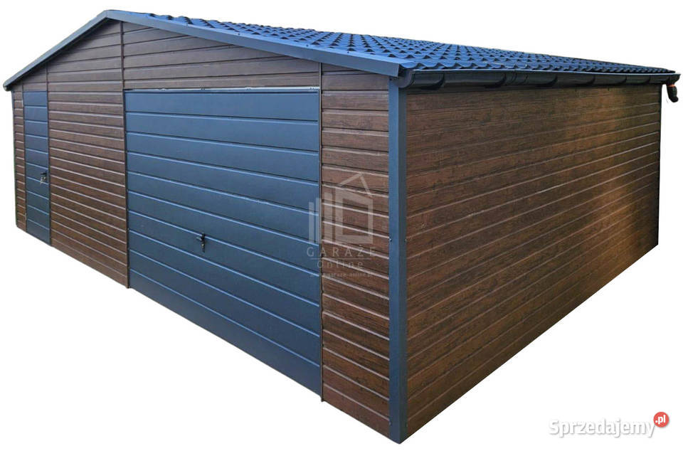 Garaż blaszany 75x6m Brama uchylna drzwi 2x okno 45m2 sprzedam