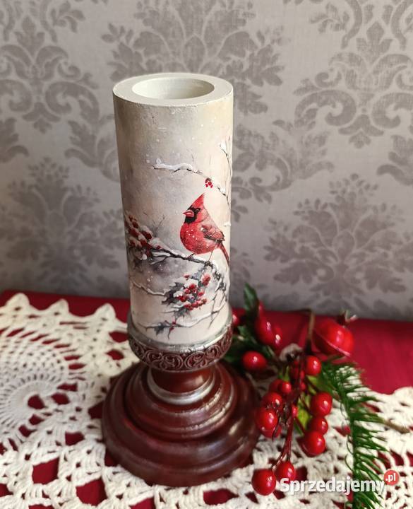 Świecznik Wieczna świeca Zima Gwiazdka Prezent podkarpackie Stalowa Wola