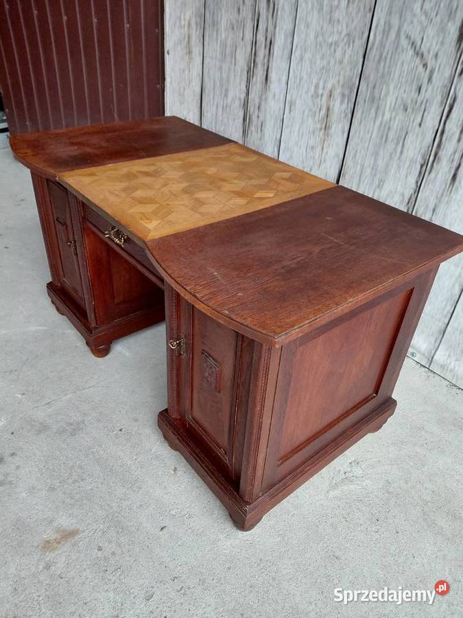 stylowe biurko drewniane antyk 289 Byczyna