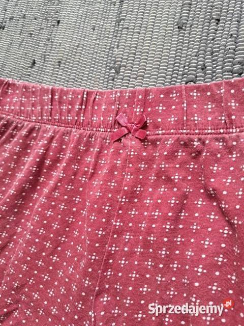 Malinowe spodenki do spania z kokardą L Trąbki Wielkie