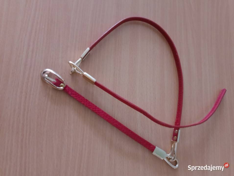 PASEK czerwony Accessorize ze złotymi elementami Dla kobiet Złotniki