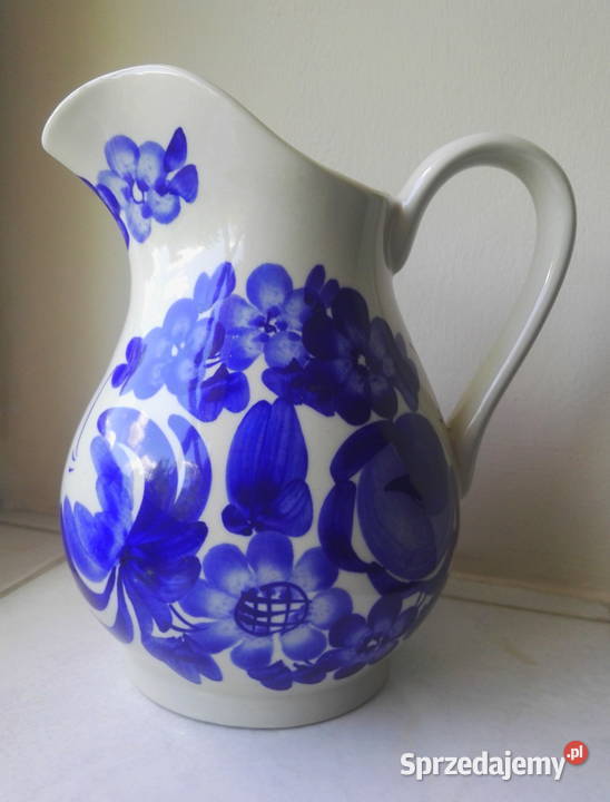 Fajansowy półmisek z dzbankiem Włocławek lata mazowieckie Warszawa