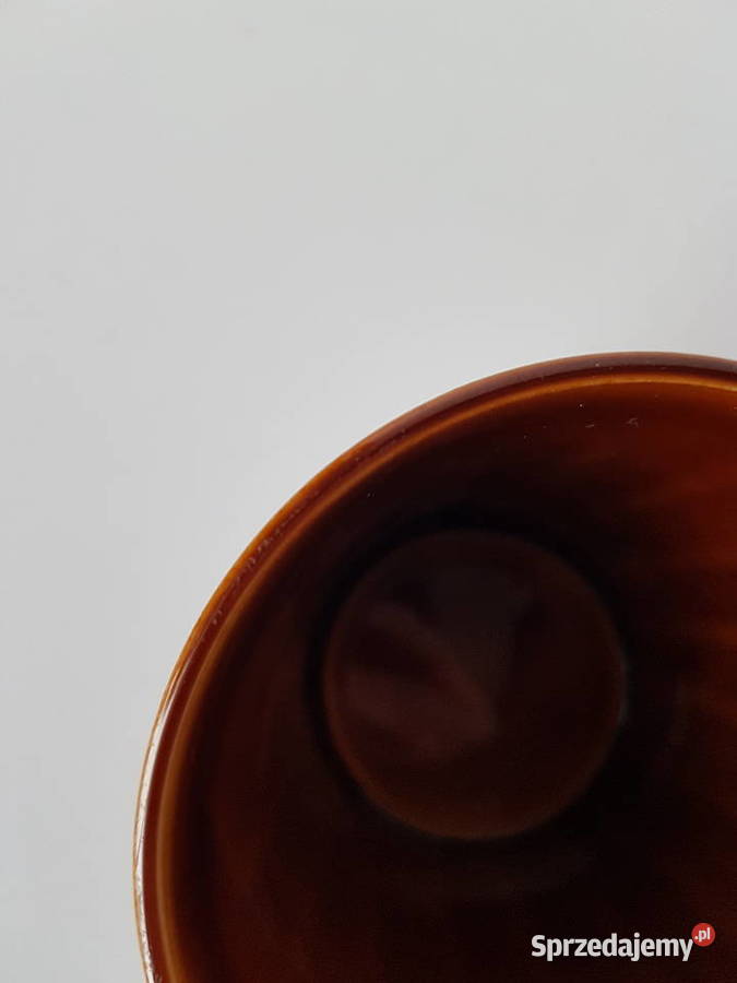 Kubek Kratka bez ucha Pruszków porcelit PRL Dąbrowa Górnicza