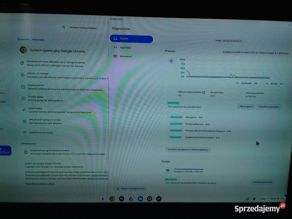 Samsung DDR3 4GB 1600MHz PC3L 12800U DIMM Bydgoszcz
