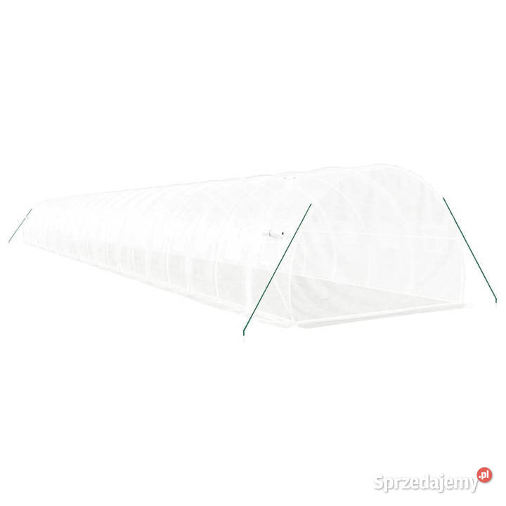 Szklarnia ze stalową ramą biała 66 m 22x3x2 m Warszawa