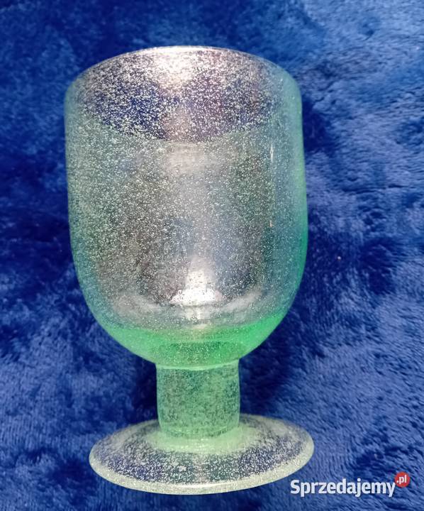 Zestaw 3 zielonych kielichów Goblet szkło mocno Koźminek