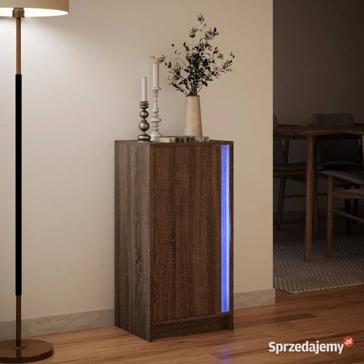 Szafka z LED brązowy dąb 425x34x85 WM852144 Warszawa sprzedam