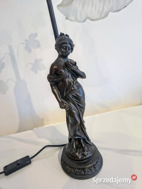 Lampa stołowa nocna biurowa secesja lilia Zaręba sprzedam