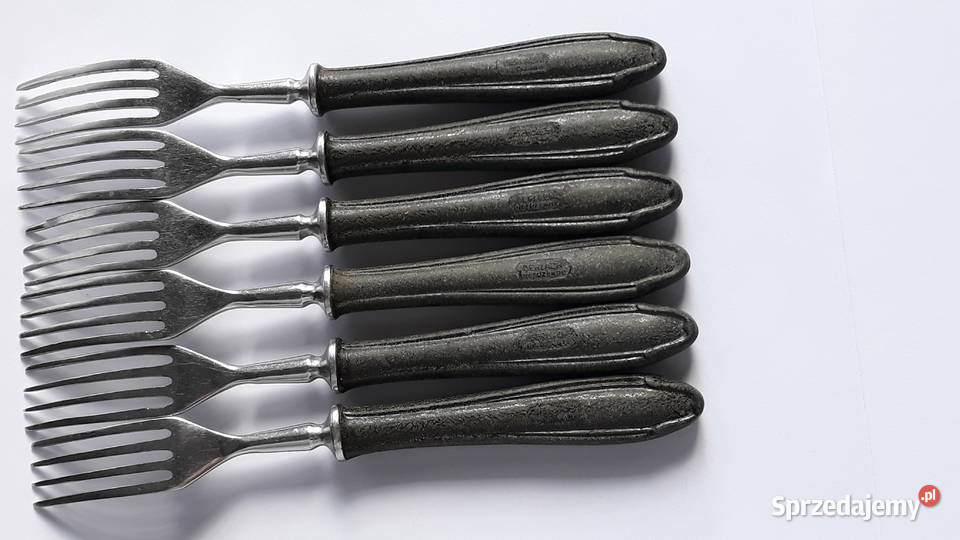 Widelce obiadowe 1 BAKELIT Gerlach sztućce PRL Dąbrowa Górnicza sprzedam
