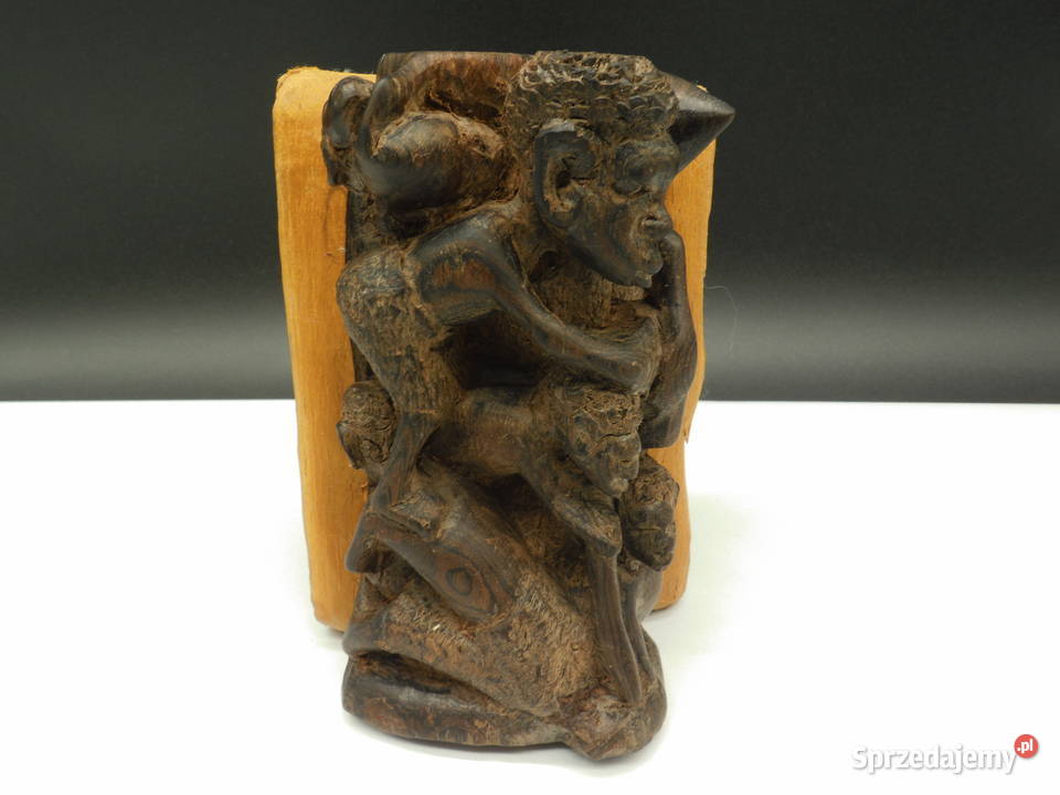 Stara Afrykańska Rzeźba MAKONDE Drzewo Życia wielkopolskie