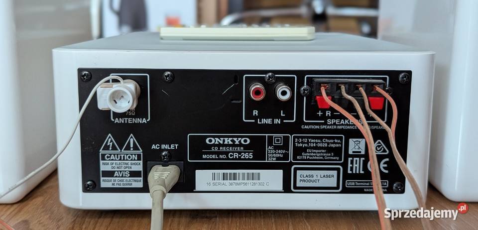Wieża Onkyo CR265 Kolumny DT25 Bluetooth USB CD sprzedam