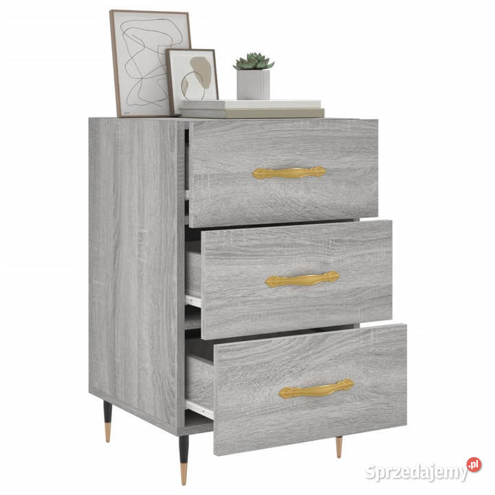 Szafka nocna szary dąb sonoma 40x40x66 WM827642