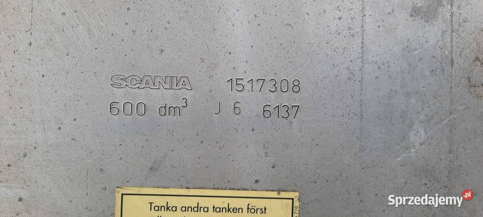 Zbiornik Paliwa SCANIA 600L Staszów