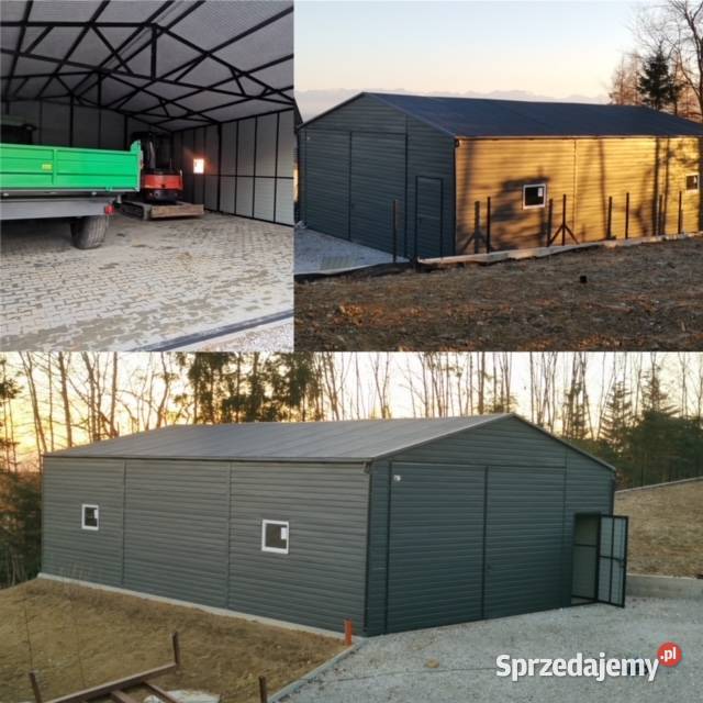 PRODUCENT montaż i transport Garaż blaszany hala 15m2 wielkopolskie Leszno