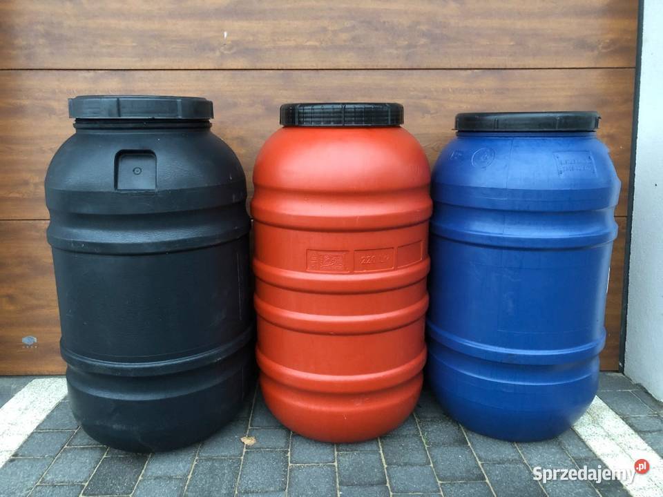 Beczki 220L Plastikowe Spożywcze Transport Sucha Beskidzka sprzedam