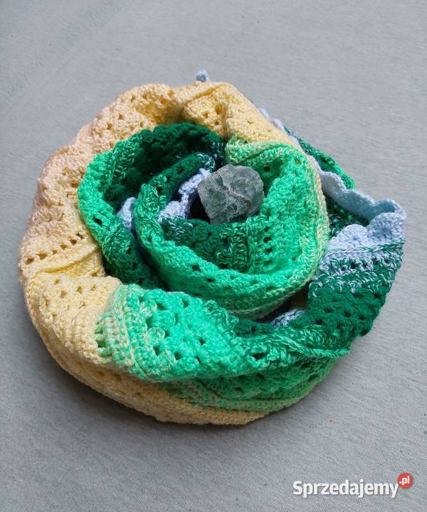 Chusta wykonana na szydełku RĘKODZIEŁO Bydgoszcz