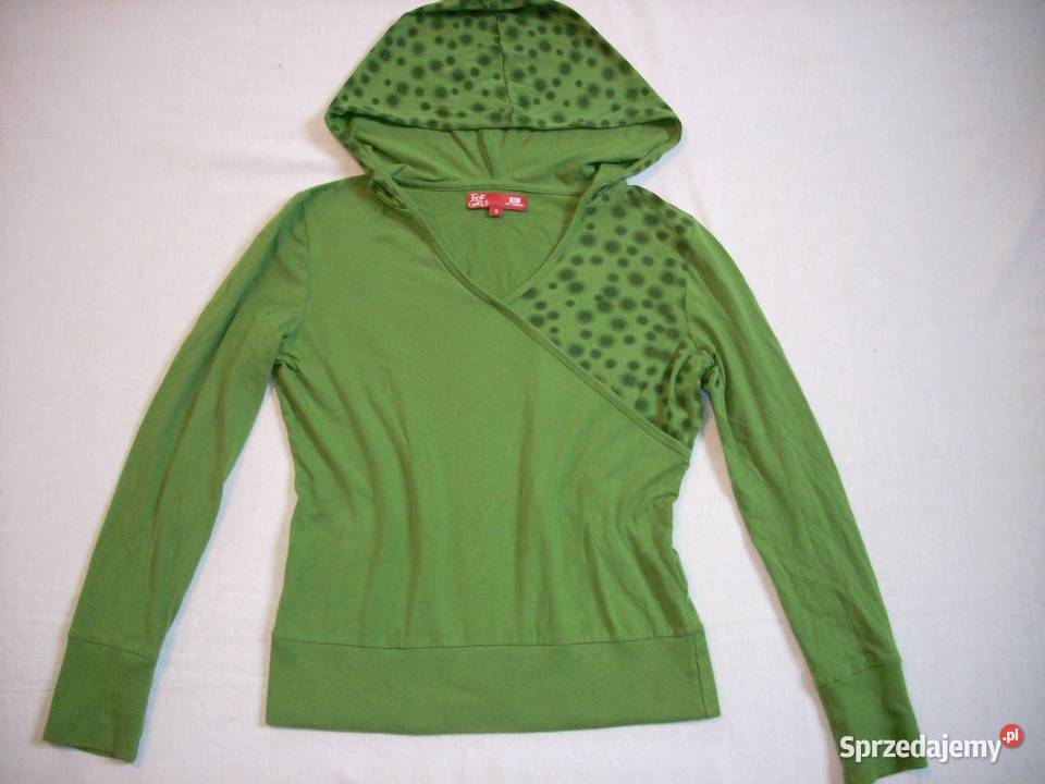 CROPP Zielona Bluza Bluzka Kaptur S 36 Rozmiar 36(S) Nowy Sącz