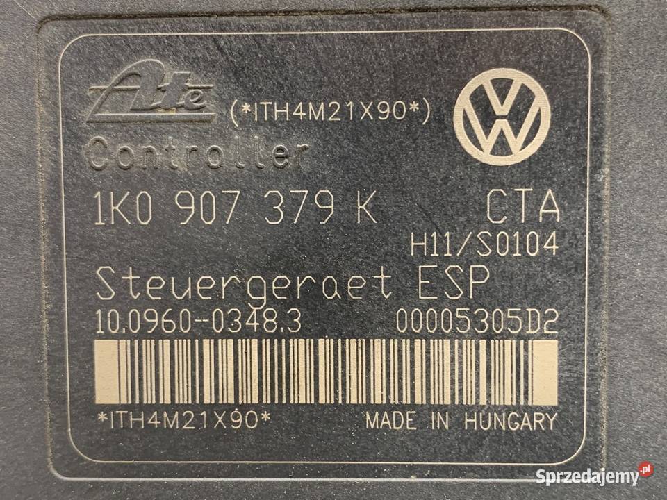 POMPA ABS VW GOLF V 1K0614517H 16 102 0310 osobowe podkarpackie