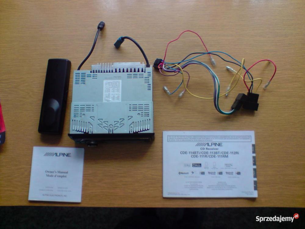 Świetne radio Alpine CDE111R zielone podświetlen Chełm