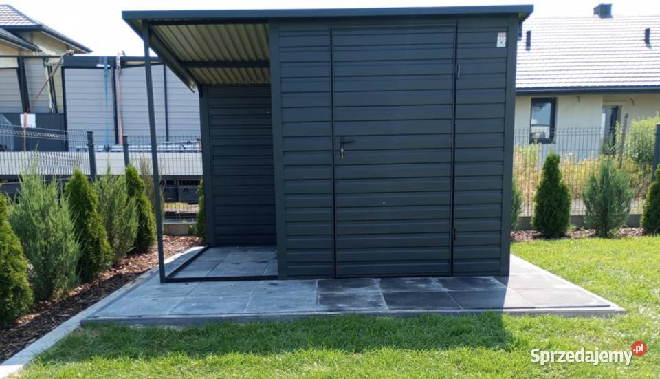 Domek narzędziowy z wiatą 3x3 Żyrardów sprzedam