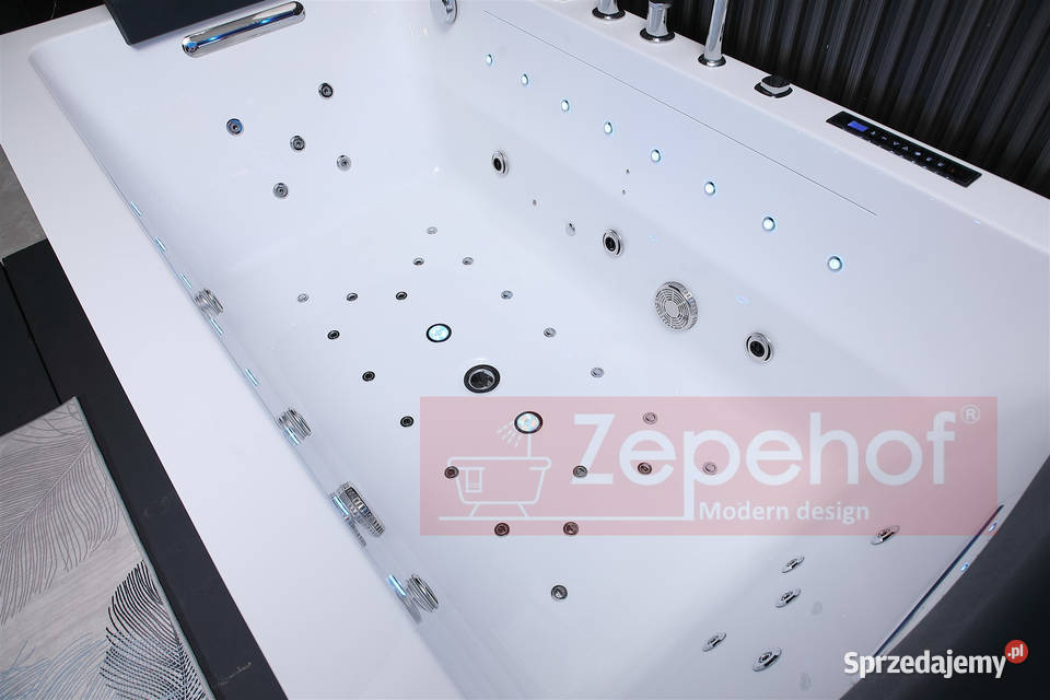 WANNA Z HYDROMASAŻEM 180x100x65DYSZE OBROTOWE Wanny Grabówka