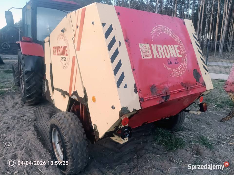 Prasa rolująca Krone KR 125 belownica belarka mazowieckie Kadzidło