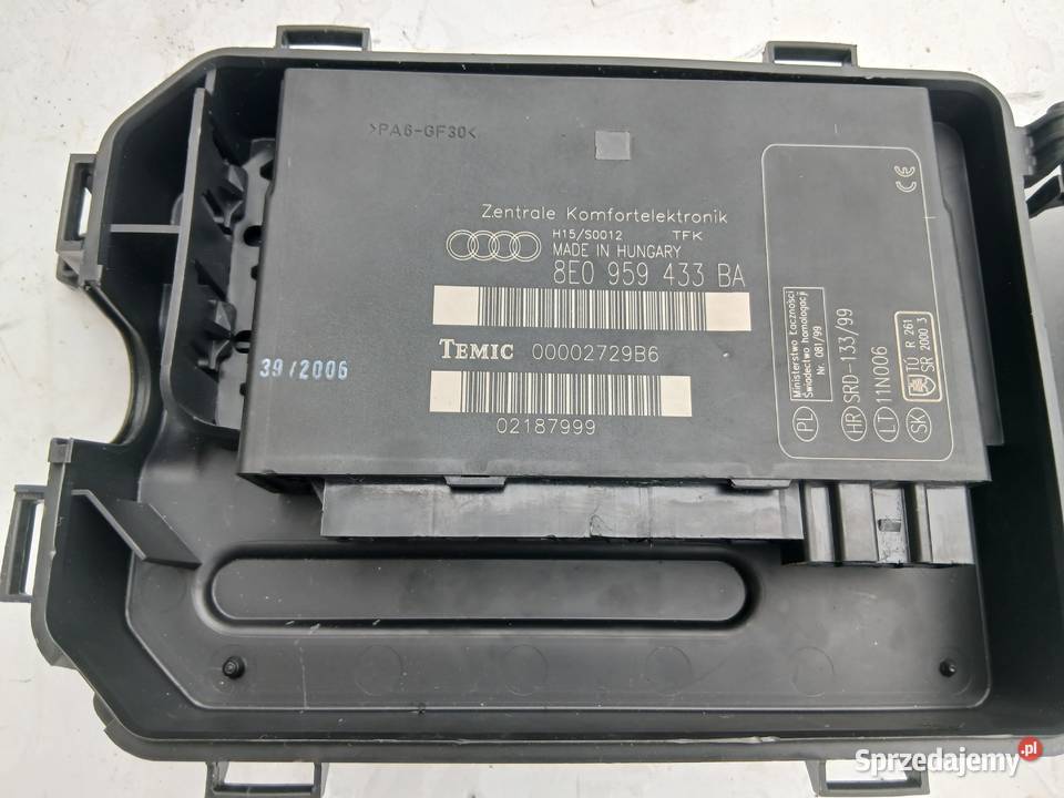 Moduł komfortu AUDI A4 B6 B7 8E0959433 śląskie Szczerbice