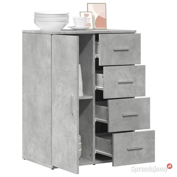 Szafka szarość betonu 59x39x80 materiał mazowieckie Warszawa