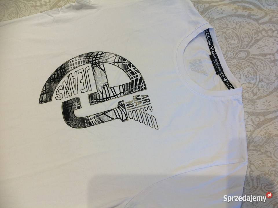 T shirt Koszulka Biała Męska M NOWA Odzież codzienna lubuskie Nowa Sól