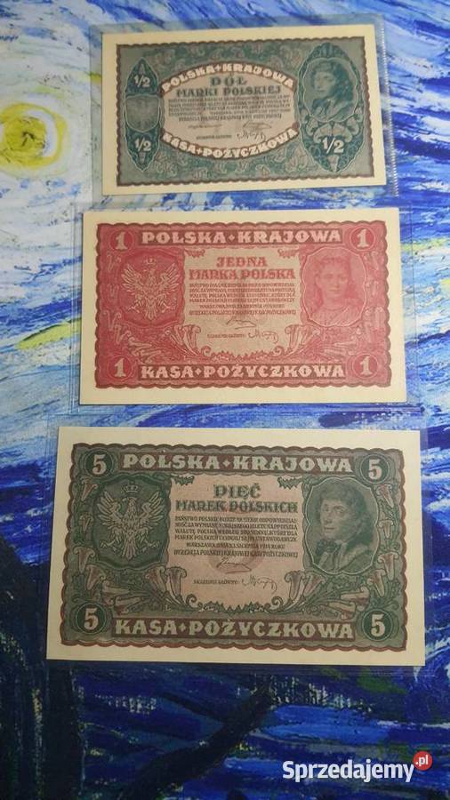 Zestaw Marek Polskich 12 5000 stan UNC mazowieckie