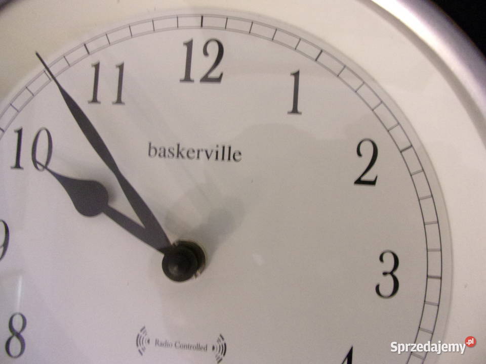 Zegar ścienny Baskerville Woodstock na biały Warszawa